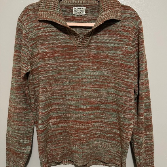 Vintage Men's Collared Pullover Sweater M Mister Man Midcentury Preppy Grandpa - Picture 4 of 4